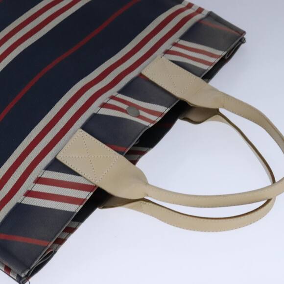 Burberry Blue Label Tote Bag Canvas Navy - Picture 6 of 16